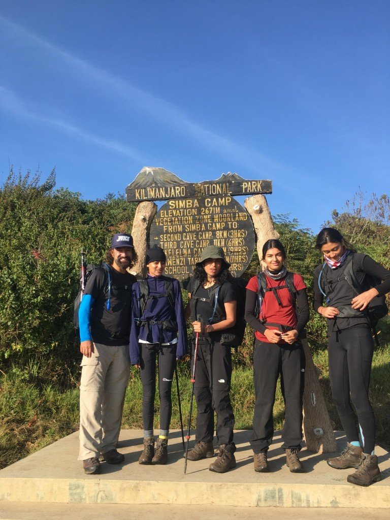 Climbers at Simba Camp on the Rongai route, Kilimanjaro National Park