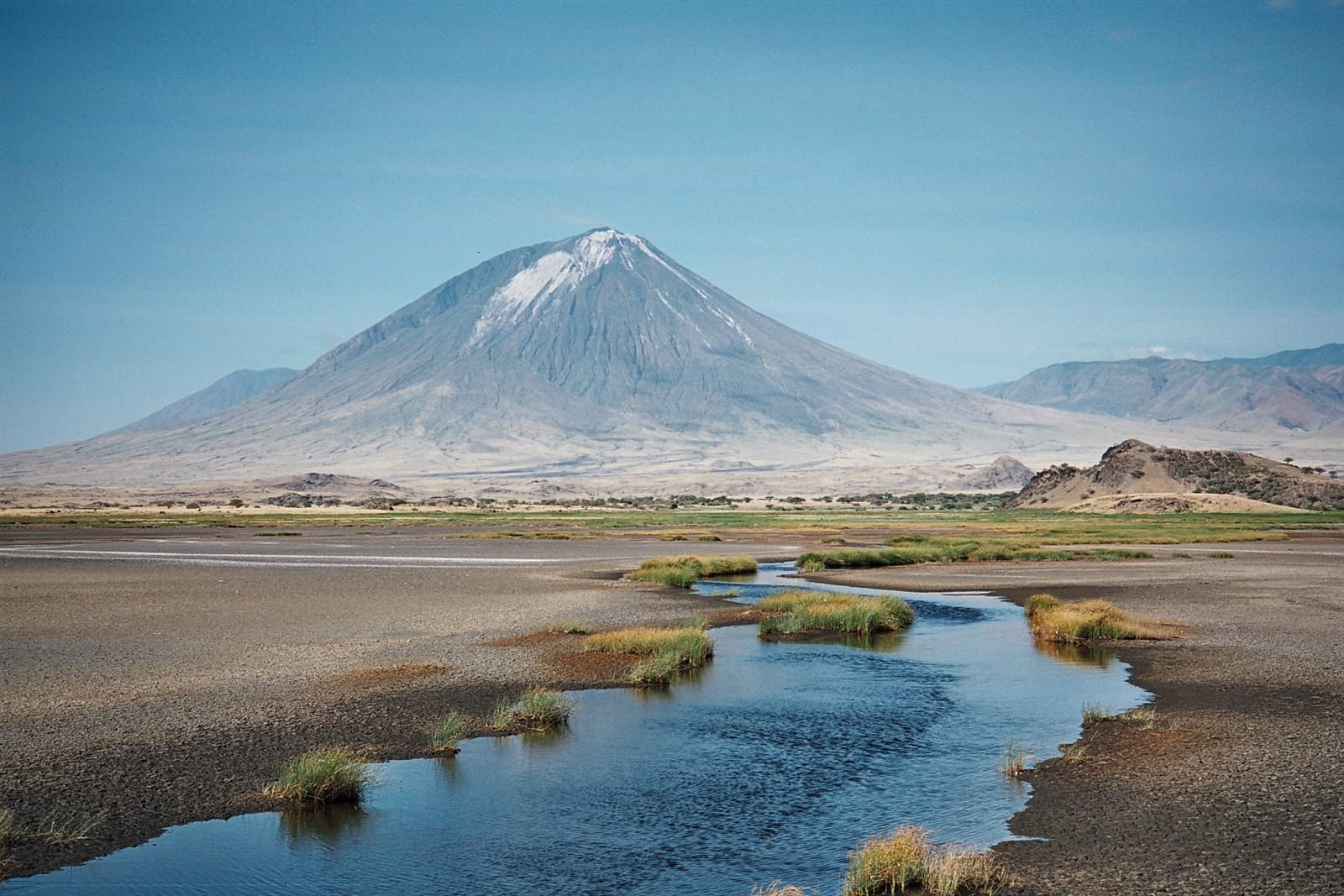 Ol Doinyo Lengai volcano above Lake Natron Tanzania