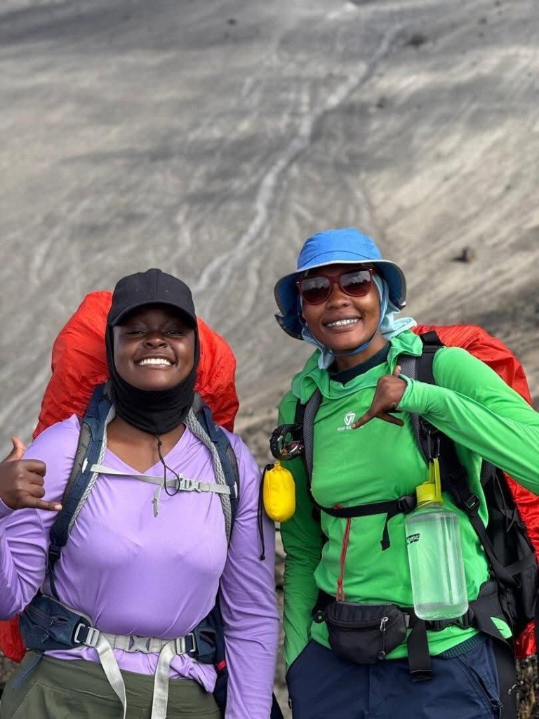 Janeth and Judy, female mountain guides on Kilimanjaro